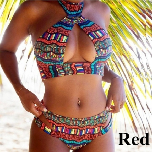 Other - 5* Rated High Waist Halter Bikini Set